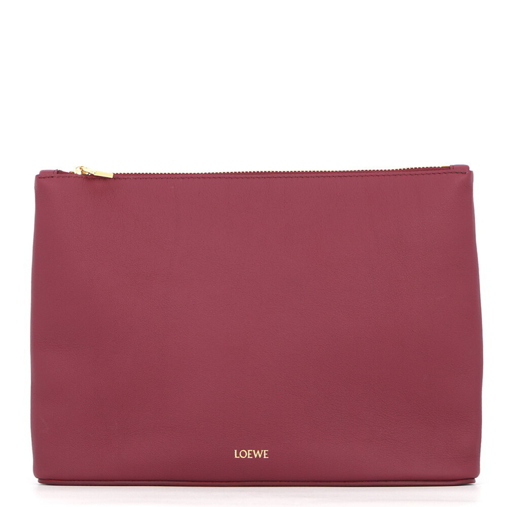 Loewe Clutch Bag Oblong Handbag Pouch Leather Q730C63X01 LOEWE